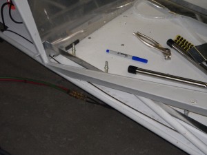 Rudder Cable Guard Interferes with Door Opening