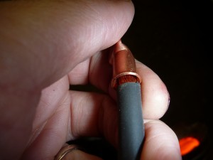 Sloppy fit welding cable