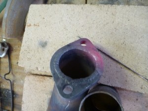 First Exhaust Flange Welded