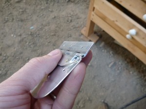 I had to trim the hinge some to clear the steel piece.