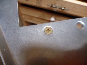 Dimpled Screw Holes