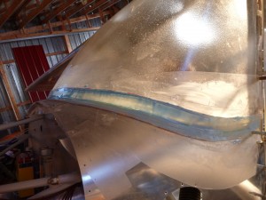 Filler on Windshield Fairing