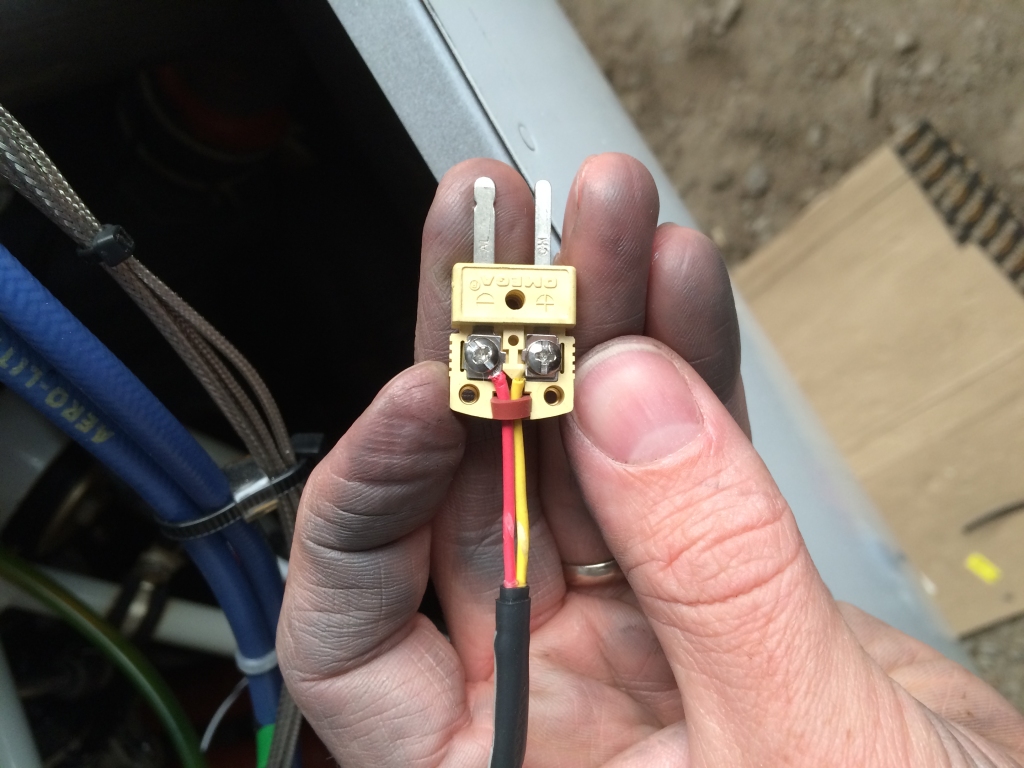 Replacing the OEM Dynon Thermocouple Connectors with Omega Connectors • Jared and Tabitha's