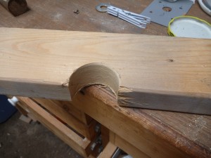 Wood denting form